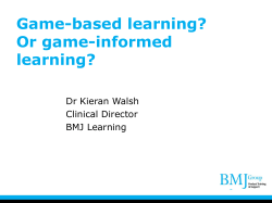 Game-based learning? Or game
