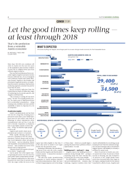 Let the good times keep rolling &mdash; at least through 2018 WHAT`S