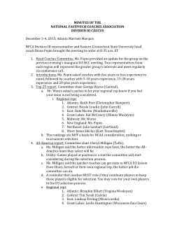 Division III Caucus - National Fastpitch Coaches Association