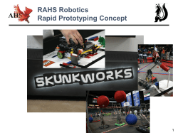Rapid Prototyping - Skunkworks Robotics