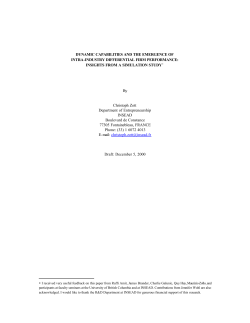 DYNAMIC CAPABILITIES AND THE