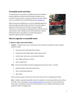 How to organize a crosswalk event
