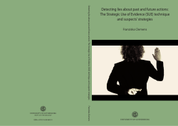 The Strategic Use of Evidence (SUE)