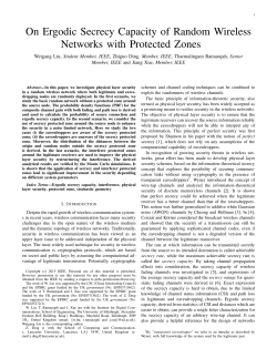 On Ergodic Secrecy Capacity of Random Wireless Networks with