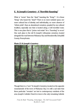 excerpt e &ndash; st josephs cemetery