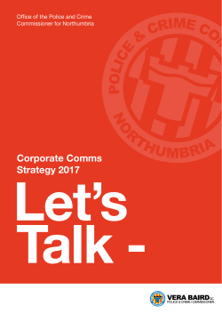 OPCC Corporate Comms Strategy 2017