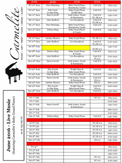 June 2016 - Carmelite Hotel
