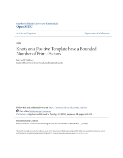 Knots on a Positive Template have a Bounded Number