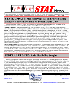 FEDERAL UPDATE: Rule Flexibility Sought