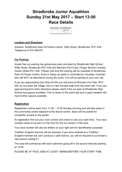 The Norwich Junior Triathlon