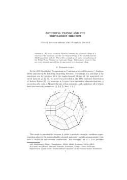 Bohne-Dress theorem