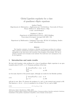 Global Lipschitz regularity for a class of quasilinear elliptic