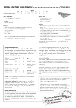 Deredeo Pattern Dreadnought