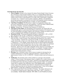 Entrants in the Animoto Pro Senior Portrait Month Twitter Giveaway