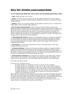 SCLL-AA-Rules - Sabino Canyon Little League
