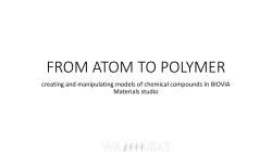 3. Setting options of monomer.