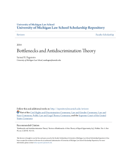 Bottlenecks and Antidiscrimination Theory
