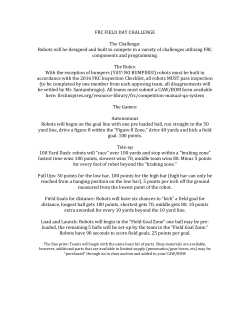 FRC FIELD DAY CHALLENGE - TJ