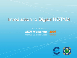 Modernizing the United States NOTAM System