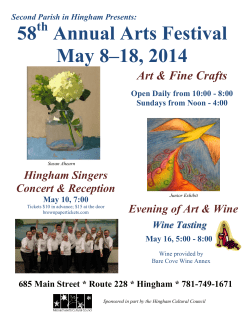 Second Parish Art Show - Second Parish in Hingham
