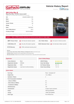 2013 Kia Rio S