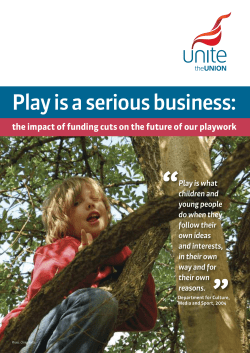 Play is a serious business