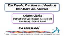 AssessPeel The People, Practices and Products that Move AfL