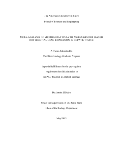 Figure 4: Differentially Expressed probes in merged datasets