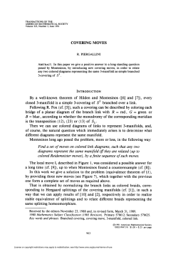 covering moves - American Mathematical Society
