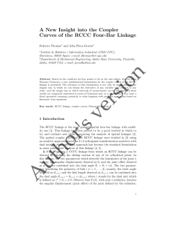 A New Insight into the Coupler Curves of the RCCC Four