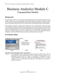 Quantitative Module C