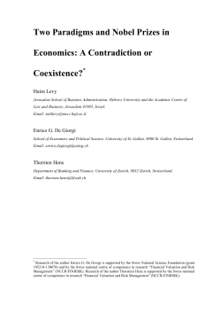 prospect theory and the capm - European Financial Management