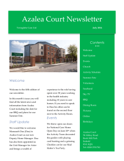 Azalea Court Newsletter