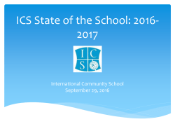 ICS State of the School: 2016-2017
