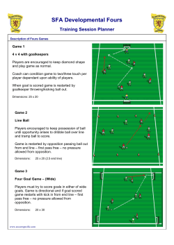 SFA Developmental Fours