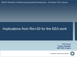 promoting sustainable patterns of consumption and