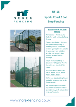 NF-16 Sports Court / Ball Stop Fencing