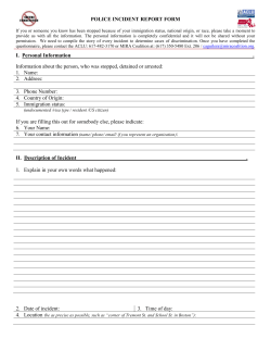 secure communities intake form