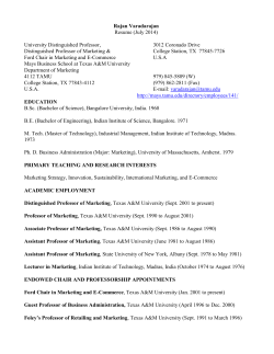 Editor: Journal of Marketing (July 1993 to June 1996)