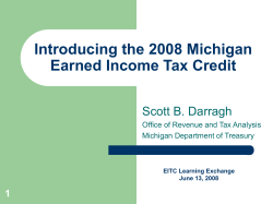 Introducing the Michigan Earned Income Tax