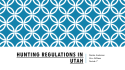 Hunting and Fishing Regulations