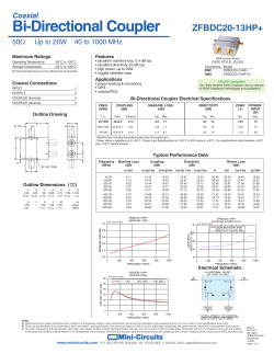 Bi-Directional Coupler