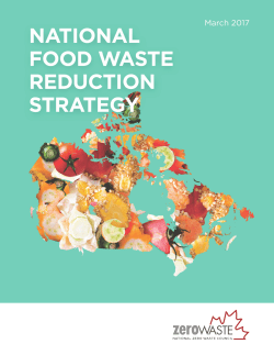 National Food Waste Reduction Strategy