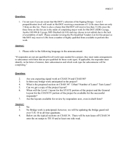 #98317 Question: I`m not sure if you are aware that Mn/DOT`s