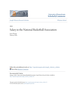 Salary in the National Basketball Association