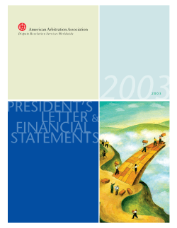 75-400_MECH_AAA_AR - American Arbitration Association