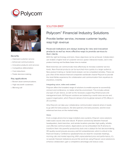 Polycom Financial Industry Solution