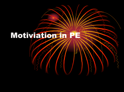 Motivation in PE - PPT