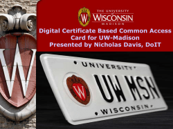 Making Digital Security a Reality With PKI - UW