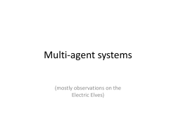 Multi-agent systems